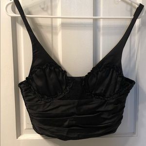 Zara Draped Satin Effect Top